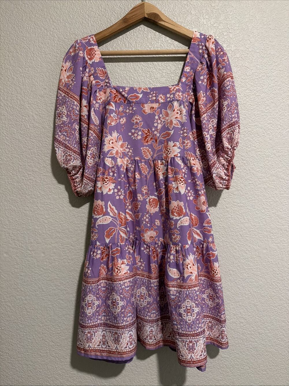 NEW Free People Band of the Free Floral Dress Cowgirl Cottage Fairy Feminine M